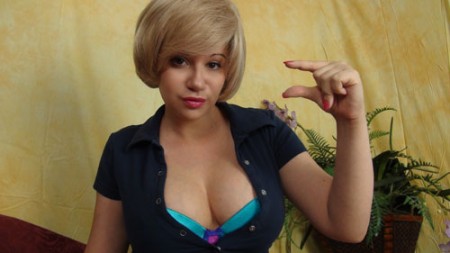 You Dick Is Too Small - Sexy little blonde rejects you once again. This time she tells you the reason why...Its because the ***** in the office talk and the word is that your dick is wau too small to please our resident size queen!